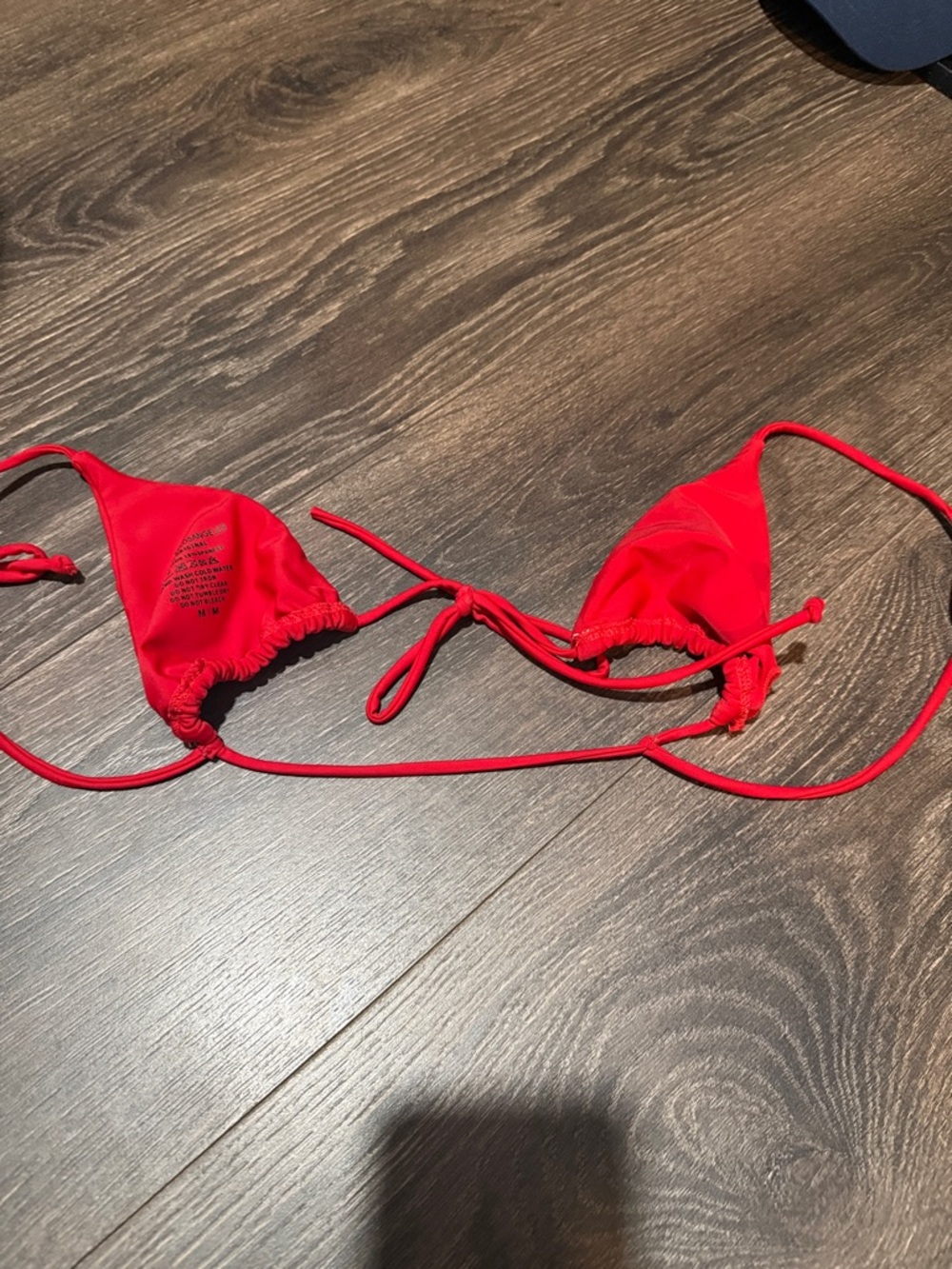 Boutine LA Red Triangle String Bikini Top - Picture 3 of 3